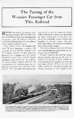 "Passing Of The Wooden Passenger Car," Page 3, 1928